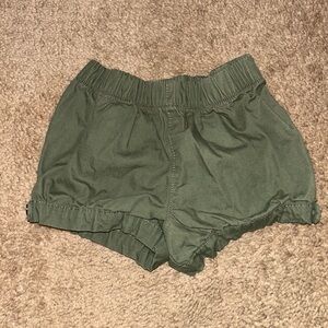 Green khaki shorts size 9m